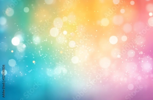 Soft Blurred Abstract Background with Pastel Bokeh Effects