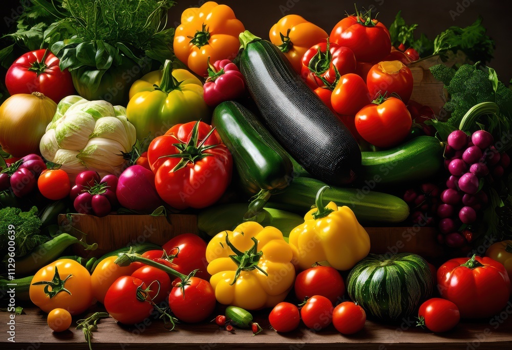 vibrant display floating fresh vegetables illuminated natural light capturing their colors textures beautiful arrangement, apples, basket, bell, pepper vibrant display floating fresh vegetables illuminated natural light capturing their colors textures beautiful arrangement, apples, basket, bell, pepper