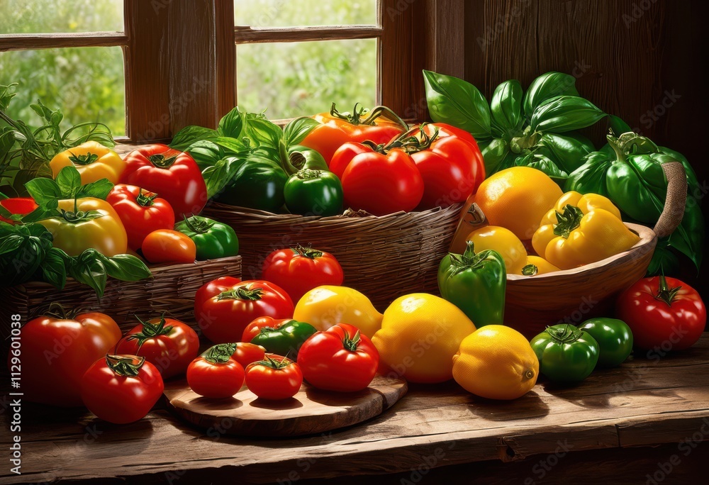 dynamic composition featuring vibrant ingredients captivating arrangement, artwork, beauty, blending, colors, contrast, creativity, cuisine, culinary dynamic composition featuring vibrant ingredients captivating arrangement, artwork, beauty, blending, colors, contrast, creativity, cuisine, culinary