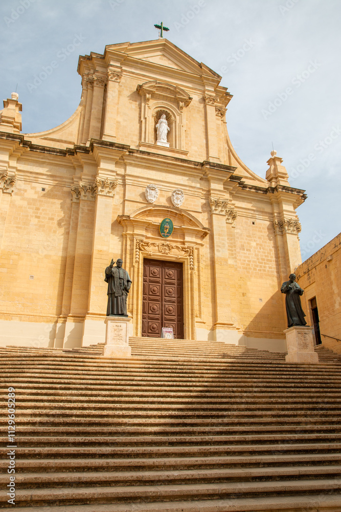Gozo (Għawdex) Island Victoria massive fortification St. Johns Bastion Citadel (Cittadella) Cathedral of the Assumption (Il-Katidral ta' Għawdex) Malta