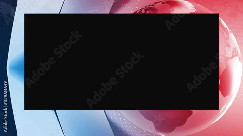 Loop Animation for News Frame Background in Alpha Channel and 4K Resolution