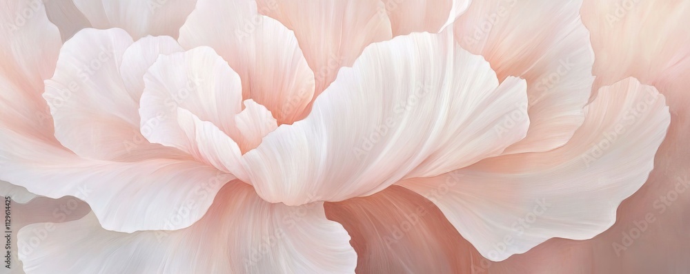 Close-up view of delicate peony petals revealing intricate textures and soft pink hues during a serene spring morning Close-up view of delicate peony petals revealing intricate textures and soft pink hues during a serene spring morning