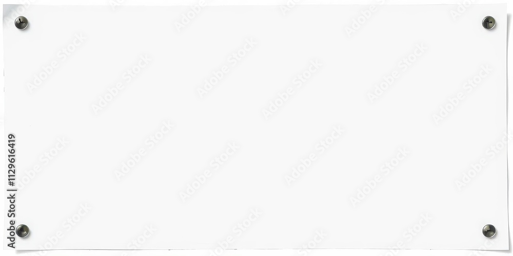 A blank flyer mockup isolated on a white background, perfect for showcasing advertisement designs, presentation, promotion, paper A blank flyer mockup isolated on a white background, perfect for showcasing advertisement designs, presentation, promotion, paper