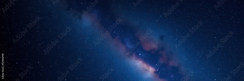 Fototapeta premium A breathtaking view of a starry night sky filled with twinkling stars, serene, universe, beauty