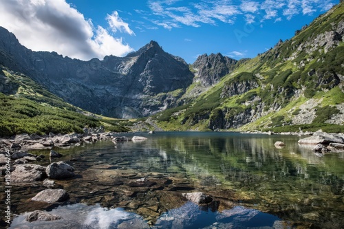 Mountain lake in High Tatras, Slovakia