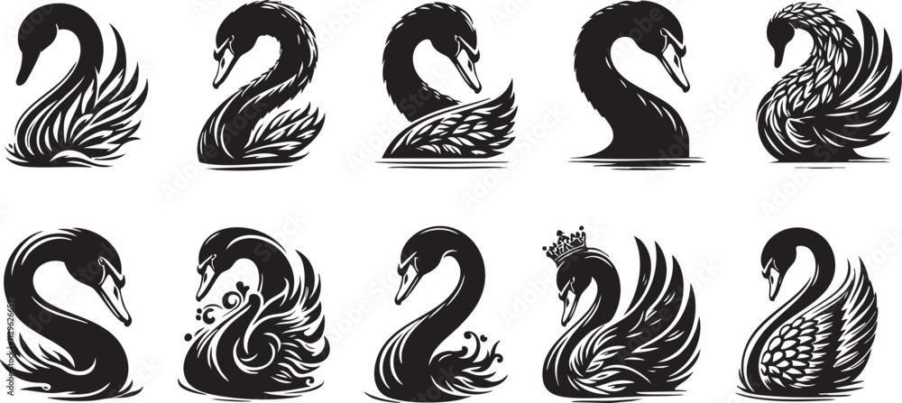 Graceful Swan Illustration for Artistic Projects
Graceful Swan Illustration for Artistic Projects