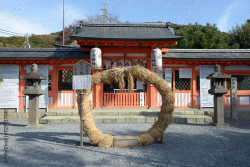 宇治観光　宇治神社の拝殿　京都府宇治市 photo