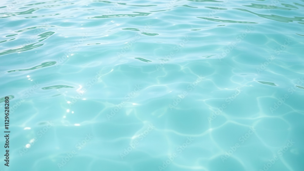 Vibrant blue water with gentle ripples reflecting sunlight, purity, serene, fresh Vibrant blue water with gentle ripples reflecting sunlight, purity, serene, fresh