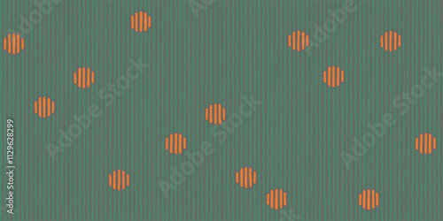 Abstract hand drawn brush line vertical stripe and circle pattern, crafted Japanese inspired simple wood carving, engraving, weaving textured background, calm and humble graphic for carpet, textile