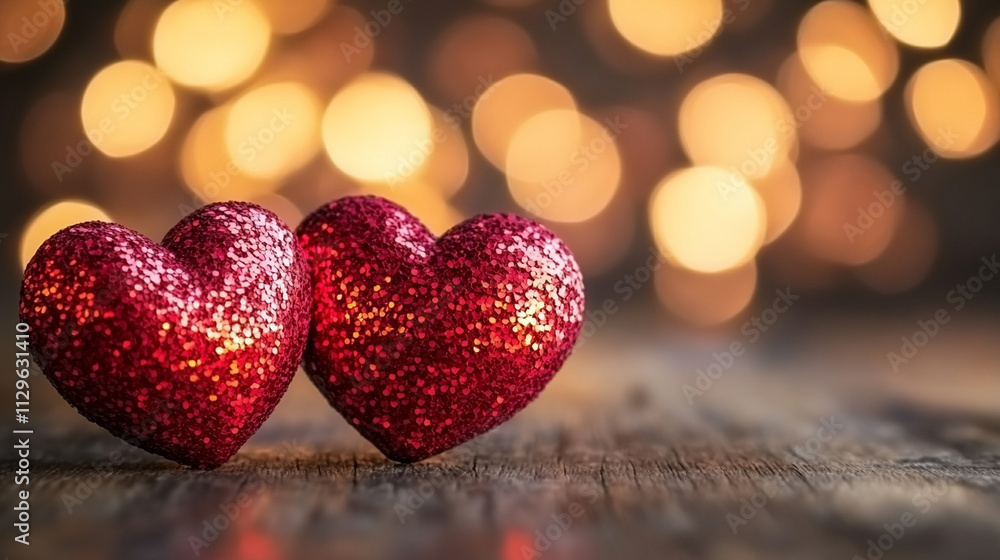 Two red hearts in the foreground, surrounded by a blurred background, symbolize love, romance, and affection, making it perfect for Valentine's Day, relationships, and heartfelt emotion Two red hearts in the foreground, surrounded by a blurred background, symbolize love, romance, and affection, making it perfect for Valentine's Day, relationships, and heartfelt emotion