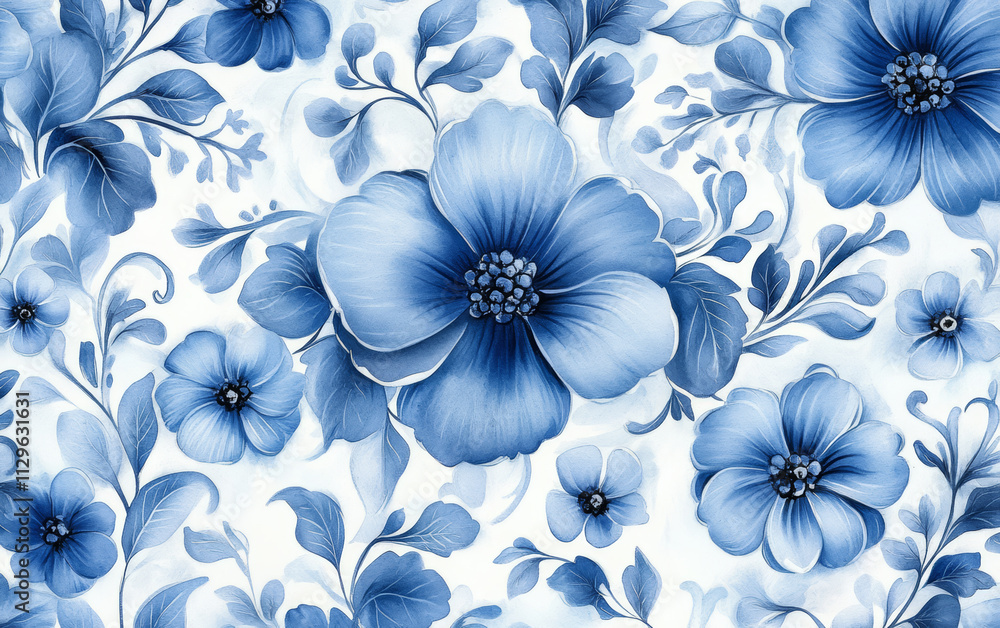 Retro style floral texture art background Retro style floral texture art background