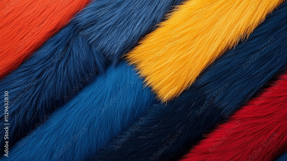 Collection of raw fur swatches showcasing textures and natural patterns Collection of raw fur swatches showcasing textures and natural patterns