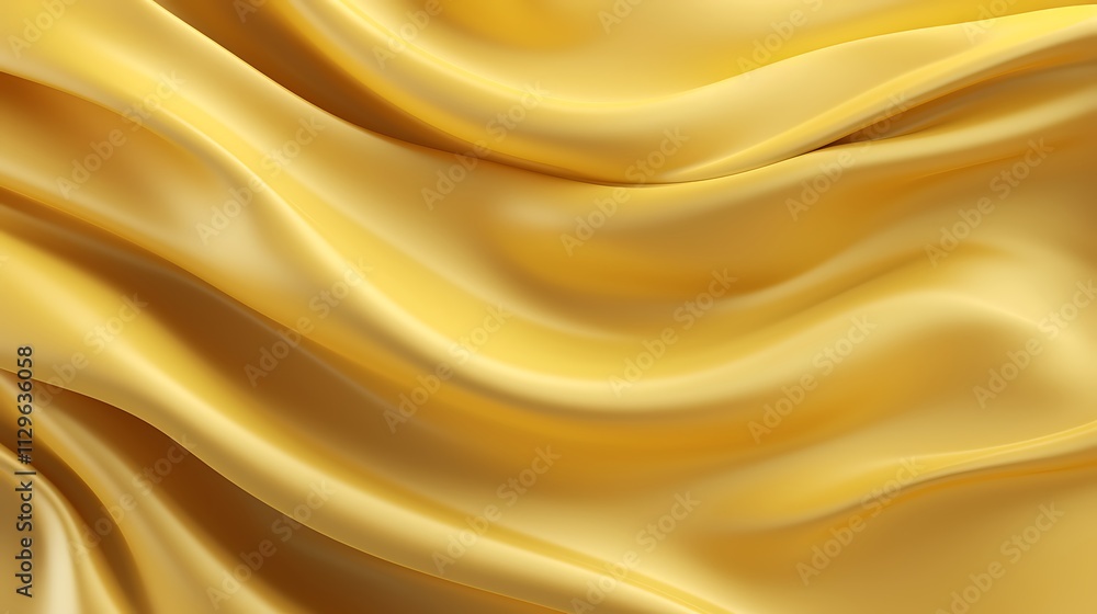 Smooth, flowing golden fabric creating a luxurious texture. Smooth, flowing golden fabric creating a luxurious texture.
