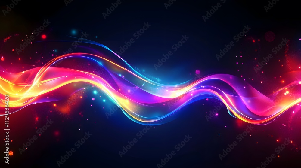 Vibrant Colorful Waves Abstract Energy Flow Vibrant Colorful Waves Abstract Energy Flow