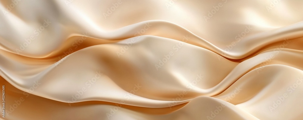 Obraz premium Rippled wave background, silky textures, smooth gradient transitions, illustration