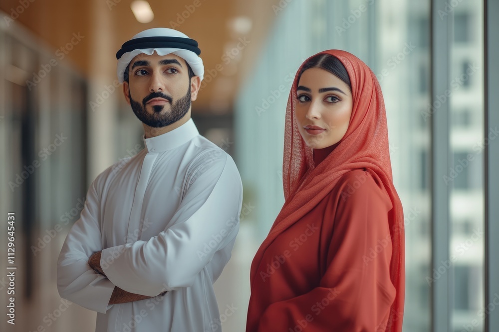 Traditional clothing in Dubai office successful entrepreneurs. Traditional clothing in Dubai office successful entrepreneurs.