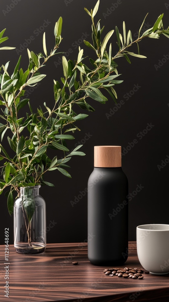 A simple yet elegant black teapot sits on a light surface, showcasing its smooth curves and glossy finish, emphasizing modern design and functionality in kitchenware. A simple yet elegant black teapot sits on a light surface, showcasing its smooth curves and glossy finish, emphasizing modern design and functionality in kitchenware.