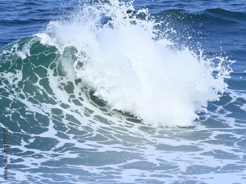 Wallpaper Mural Powerful ocean wave crashing against the shore with white foam, waves, turbulent Torontodigital.ca