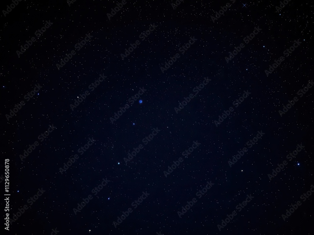 Starry night sky with twinkling stars on dark background, black, serene, beauty Starry night sky with twinkling stars on dark background, black, serene, beauty