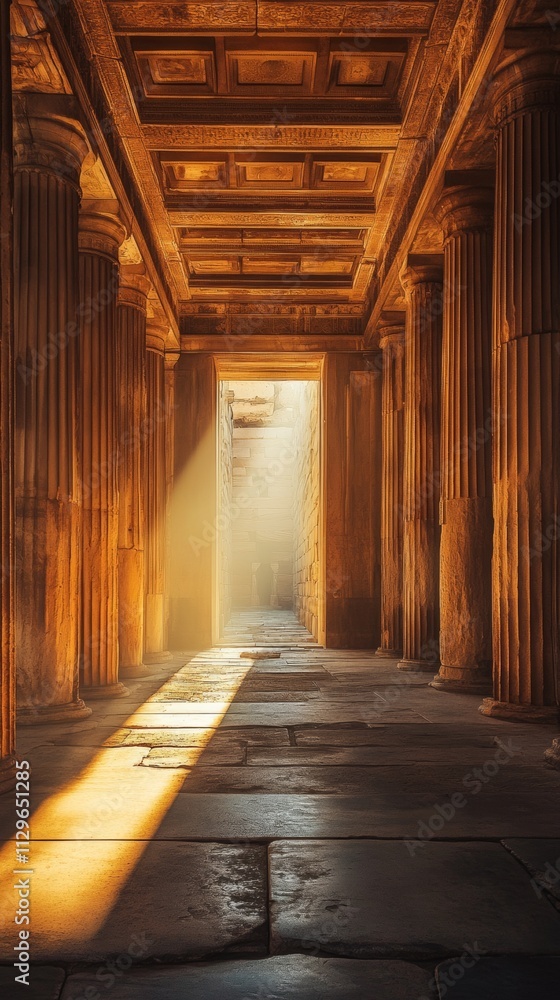 Roman columns with copy space vertically 9:16 Roman columns with copy space vertically 9:16