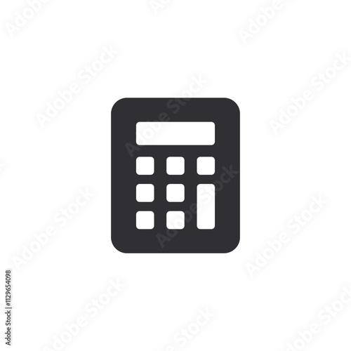 Calculator. Calculator icon. Accounting symbol. Calculating finances. Mathematics. Money counting. Cash back. Financial savings. Payment. Price. Final amount. Calculator sign. Numerator. Balance