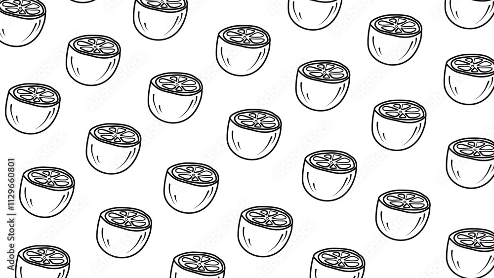 Seamless background doodle lemon pattern. Beautiful black and white seamless doodle pattern with cute doodle lemon sketches. Seamless doodle lemon pattern design in vector.
Seamless background doodle lemon pattern. Beautiful black and white seamless doodle pattern with cute doodle lemon sketches. Seamless doodle lemon pattern design in vector.