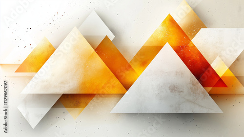 Abstract light orange and white geometric background vector presentation design template for business technology concept, banner, or poster with copy space area.