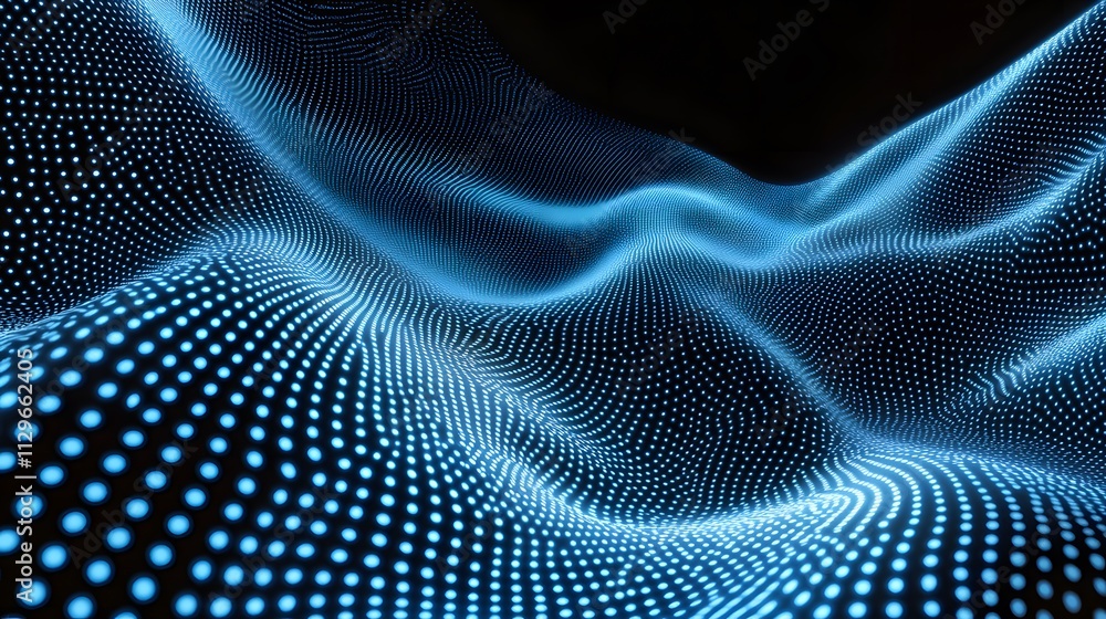 A Digital blue dots background design A Digital blue dots background design