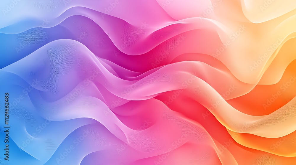 Obraz premium Artistic ombre fabric pattern featuring intricate color gradients image