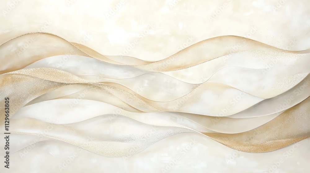 Abstract wavy lines in soft beige and white tones create a soothing and elegant texture perfect for design backgrounds or modern art compositions. Abstract wavy lines in soft beige and white tones create a soothing and elegant texture perfect for design backgrounds or modern art compositions.