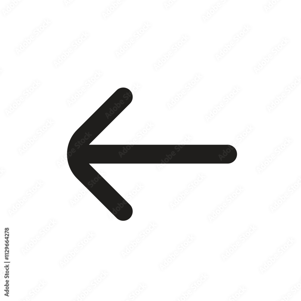 A simple white arrow pointing left against a muted gray backdrop serves as a navigational element. A simple white arrow pointing left against a muted gray backdrop serves as a navigational element.