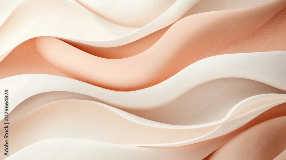 Abstract waves of soft peach and cream create a soothing pattern. Perfect for backgrounds and design projects. Abstract waves of soft peach and cream create a soothing pattern. Perfect for backgrounds and design projects.