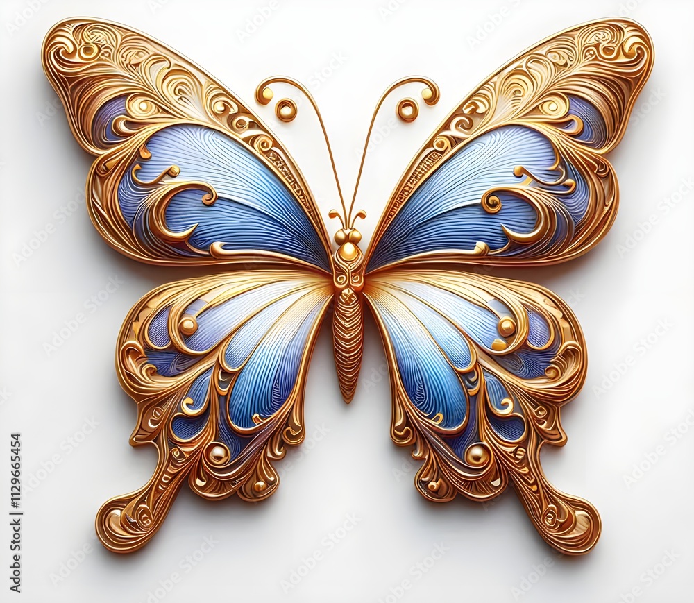 Fototapeta premium abstract painting butterfly