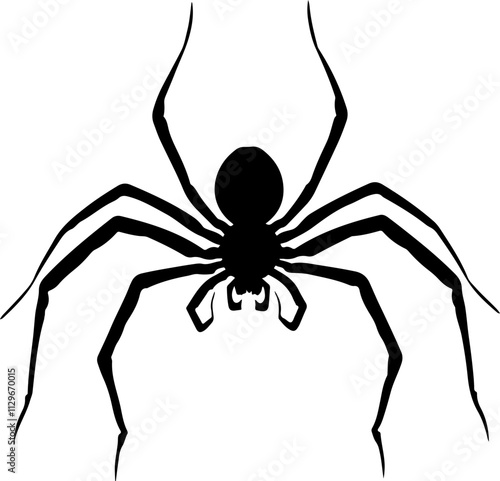 Silhouette of a Spider