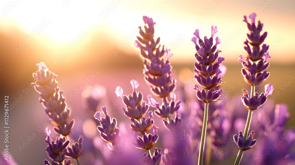 Majestic lavender fields flanking an empty road, glowing with late afternoon sunlight, serene and aromatic landscape. Lavender, road, golden hour, tranquil Majestic lavender fields flanking an empty road, glowing with late afternoon sunlight, serene and aromatic landscape. Lavender, road, golden hour, tranquil