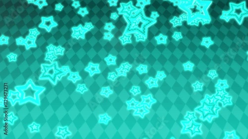 Gorgeous Fancy Star Background in Light Blue
