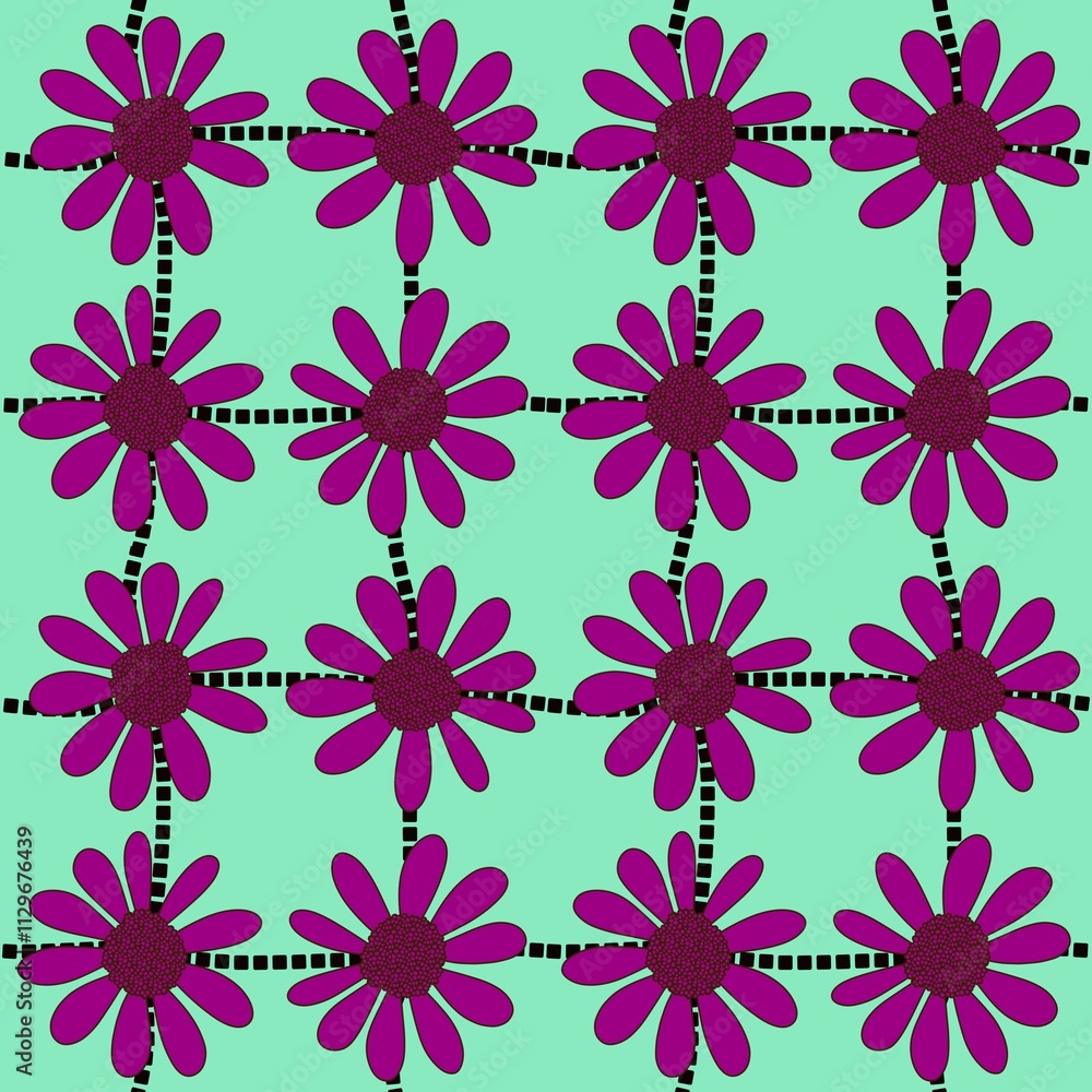 Abstract floral seamless flowers pattern for wrapping paper and fabrics and kids Abstract floral seamless flowers pattern for wrapping paper and fabrics and kids