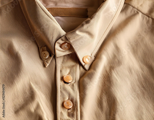 Close-Up Illustration of a Linen Shirt photo