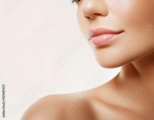 Close-Up of Smooth, Healthy Skin photo