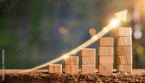 Close-Up of Upward Movement and Progress