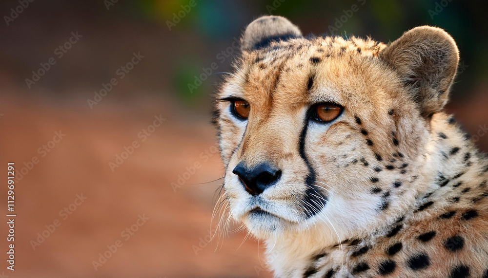 Close-Up of a Cheetah, Emphasizing Its Speed and Elegance in the Wild Close-Up of a Cheetah, Emphasizing Its Speed and Elegance in the Wild
