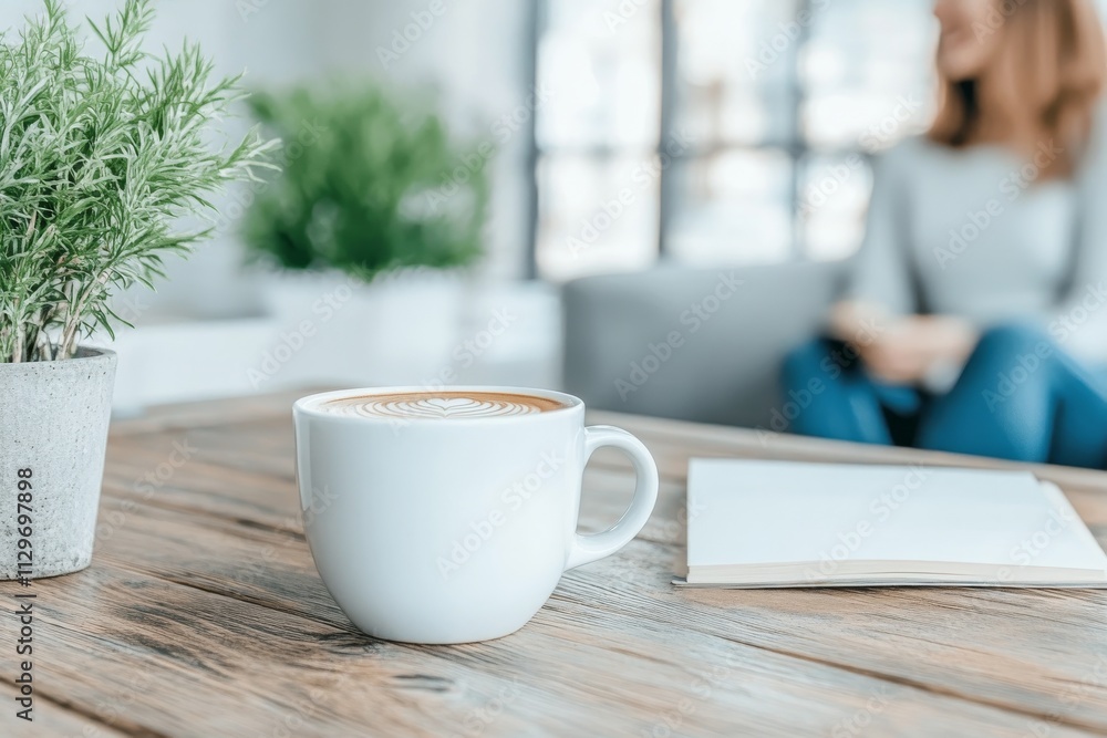 Couple Enjoying Coffee Together in a Cozy Cafe. Generative AI Couple Enjoying Coffee Together in a Cozy Cafe. Generative AI