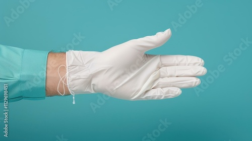 A hand in a medical glove holds strings, symbolizing deception in healthcare and the impact of fraud on patients.