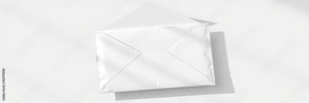 Envelope die cut mock up template vector with realistic 3D shadow effect, suitable for showcasing designs, marketing, packaging, envelope Envelope die cut mock up template vector with realistic 3D shadow effect, suitable for showcasing designs, marketing, packaging, envelope