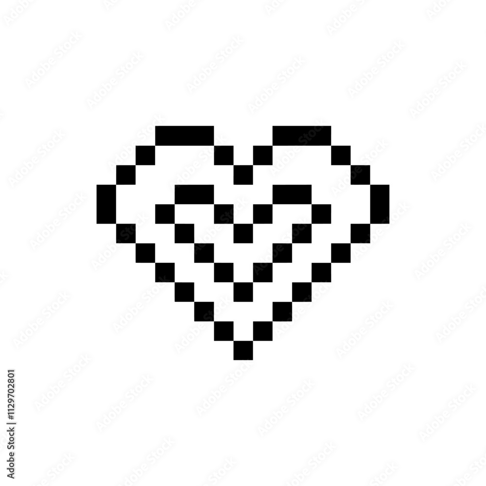 Fototapeta premium love pixel art for your needs