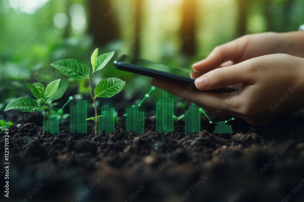 Green Growth and Technology Sustainable Development Concept Green Growth and Technology Sustainable Development Concept