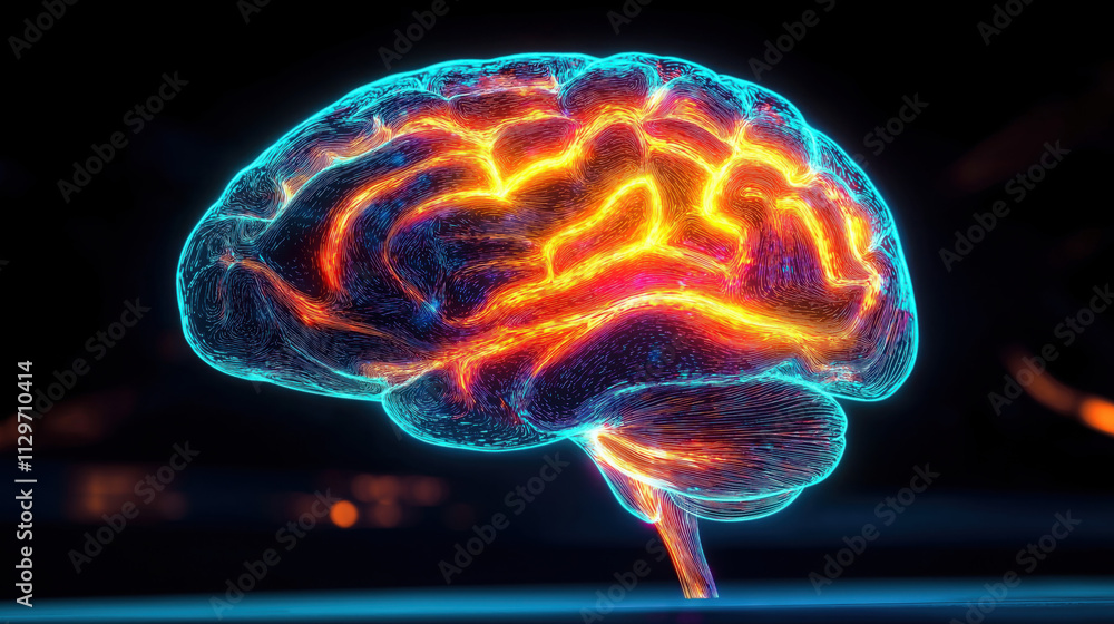 Brain Lit Up in Different Areas: Illuminated Cognitive Functions