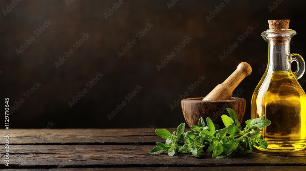 Creating herbal oil infusions a step-by-step guide in rustic kitchen setting Creating herbal oil infusions a step-by-step guide in rustic kitchen setting