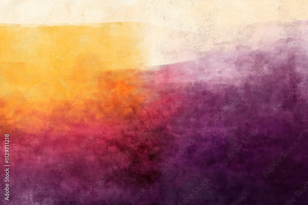 Fototapeta premium Autumnal ombre background fades from rich burgundy to warm amber, deep purple. Vintage inspired texture creates elegant look. Perfect backdrop for autumnal product photos branding materials. Image