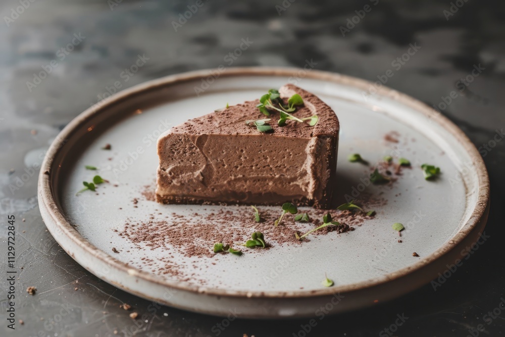 Duck mousse on a plate Duck mousse on a plate